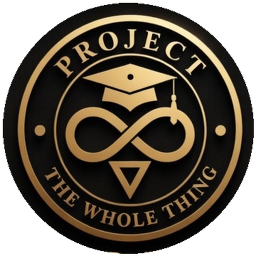 THE WHOLE THING unified seal — Project Kontrast + Project Infinity + Project Institute